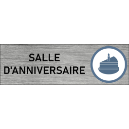 Plaque de porte Salle d'anniversaire