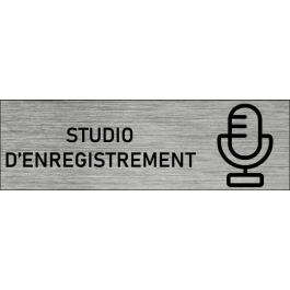 Plaque de porte Studio d'enregistrement