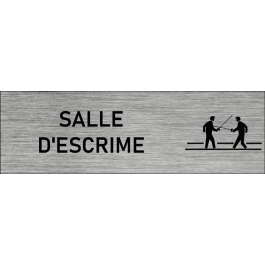 Plaque de porte Salle d'escrime