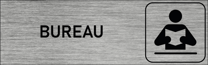 Plaque de porte bureau