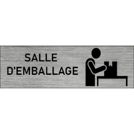 Plaque de porte Salle d'emballage