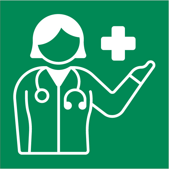 Pictogramme Infirmerie Visible : Guidez avec Clarté vers les Soins Médicaux