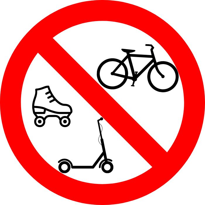 "Panneau Interdiction Vélo, Roller, Trottinette" : Sécurité & Conformité Optimales - Commandez Ici!