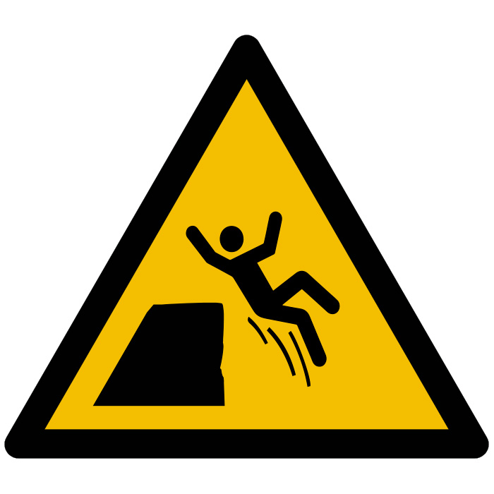 "Pictogramme Danger Chute de Hauteur : Signalisation Essentielle pour Sécurité Maximale"
