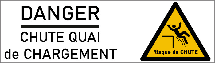 Pictogramme Danger Chute du Quai: Sécurité Accrue et Prévention des Accidents