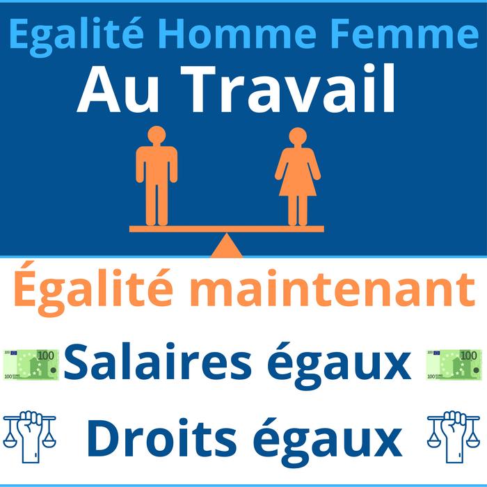 Affichage Égalité Homme Femme Salaires Égaux