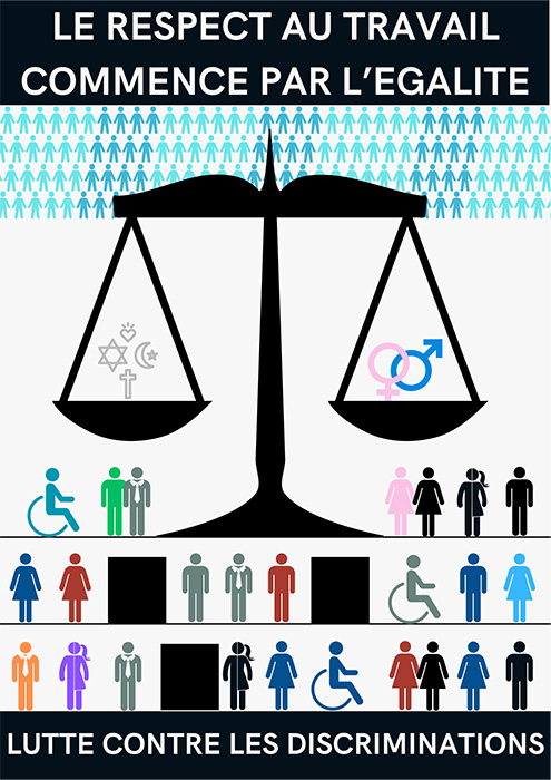 Affiche contre la discrimination