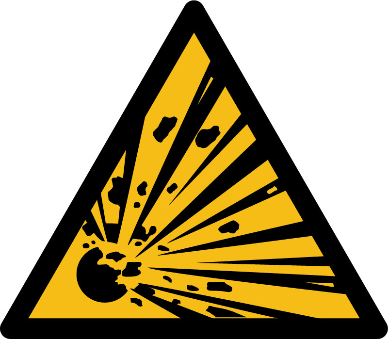  Matières explosives, risque d’explosion