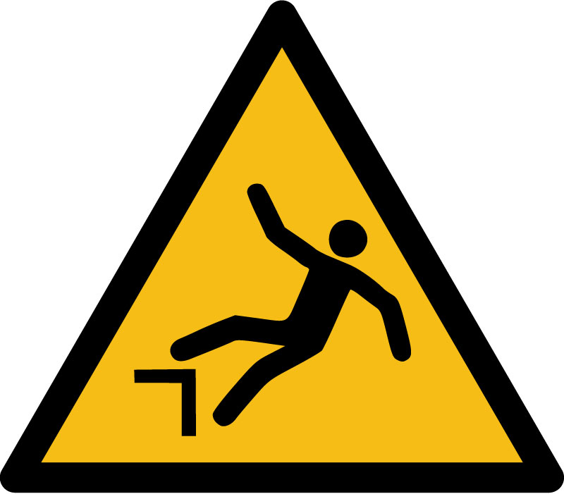 Panneau Chute avec dénivellation 