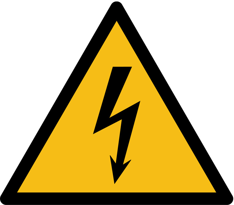Pictogramme danger électrique