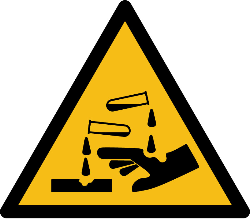 Panneau Substances corrosives