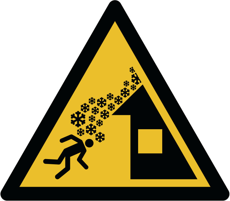 Panneau Chute de neige du toit
