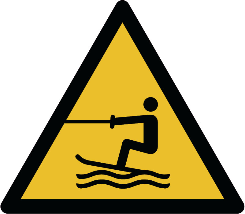 Panneau Zone d’activités nautiques tractées