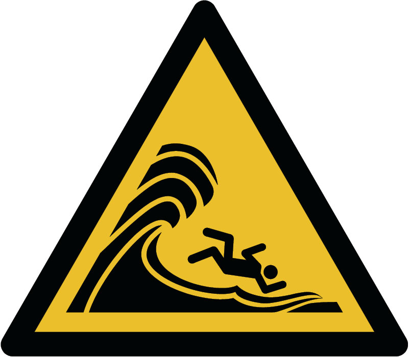 Panneau Vagues déferlantes ou hautes
