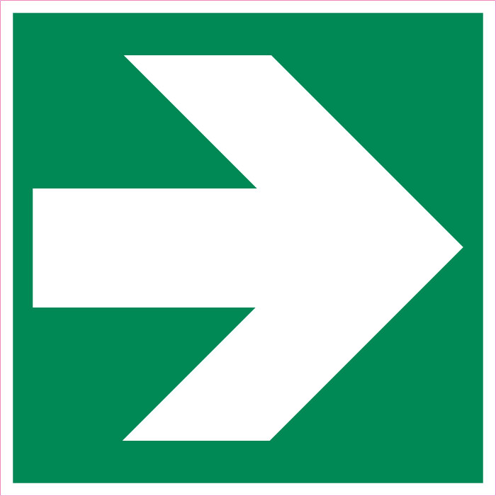 Panneau Flèche de direction-angle de 90°