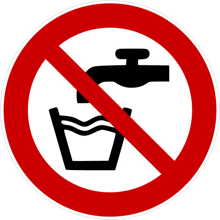 Panneau Eau non potable