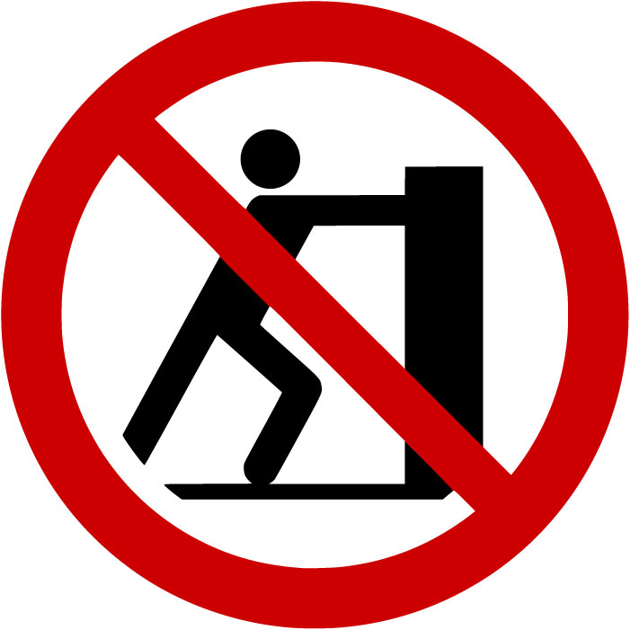 Panneau Interdiction de pousser