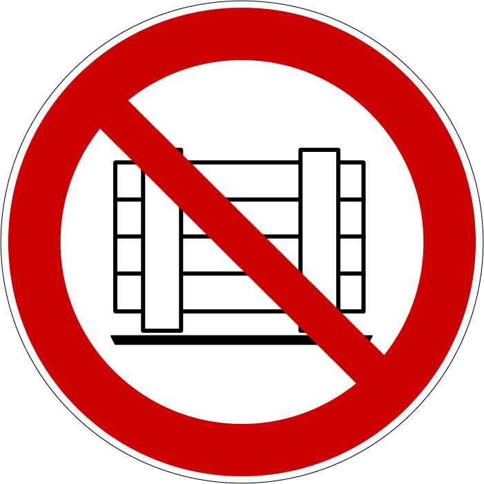 Panneau Ne pas obstruer