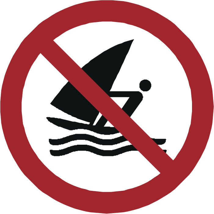Panneau Pas de planche à voile
