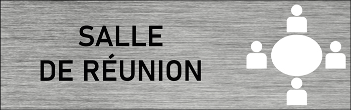 Plaque de porte Salle de réunion