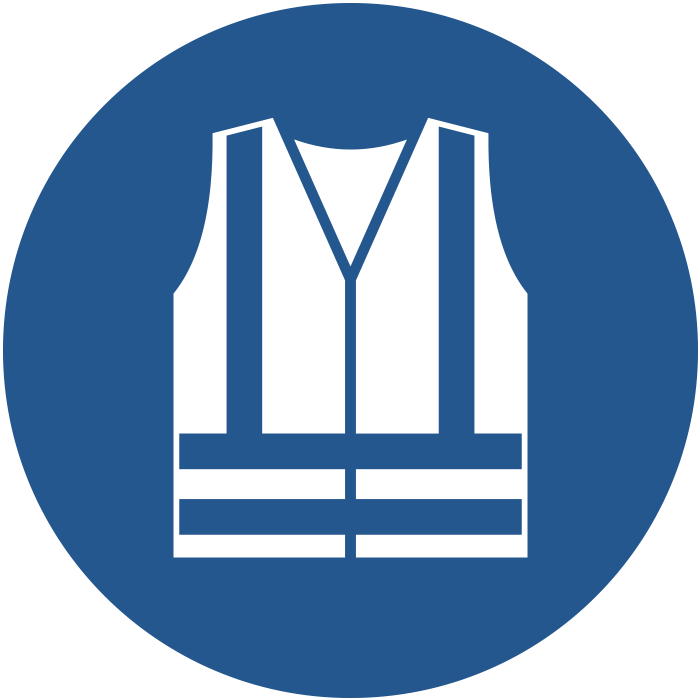 Pictogramme vêtements à haute visibilité obligatoires