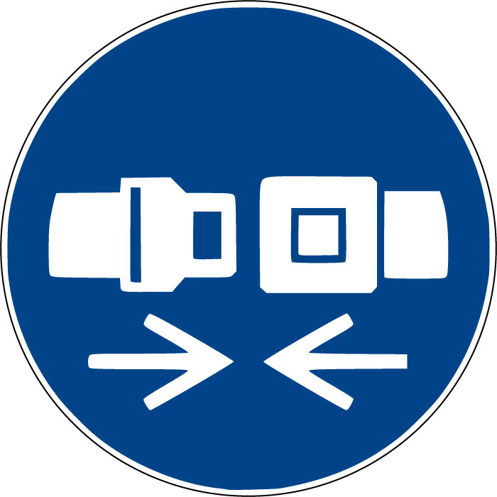 Panneau Attacher la ceinture de sécurité