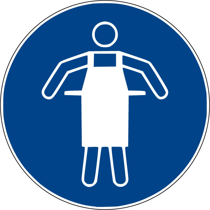 Panneau Tablier de protection obligatoire