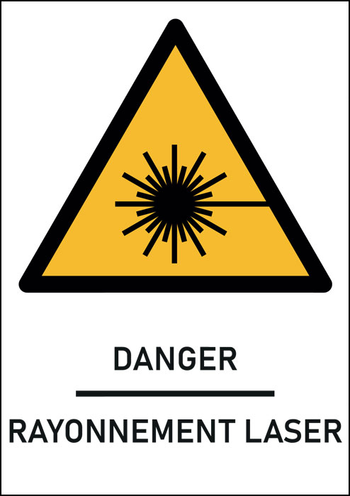 Panneau  Rayonnement laser