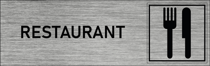 Plaque de porte Restaurant