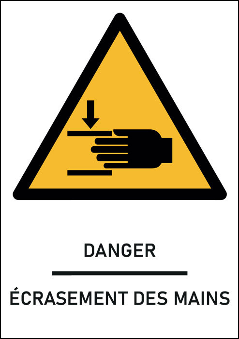 Panneau Écrasement des mains