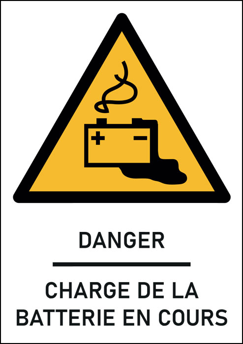 Panneau Charge de la batterie en cours