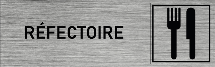 Plaque de porte Réfectoire