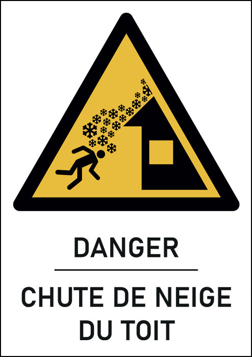 Panneau Chute de neige du toit 