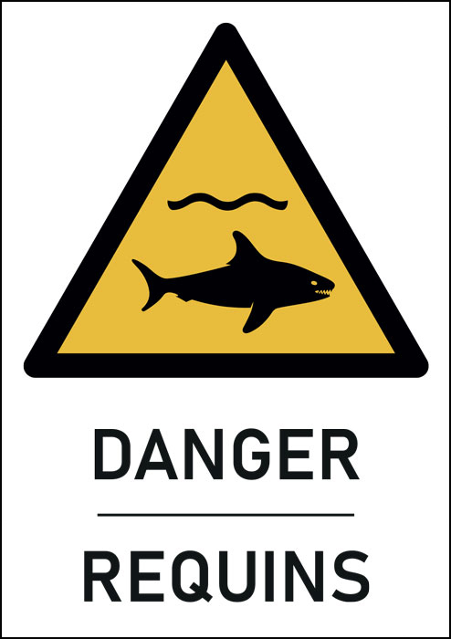 Panneau Requins