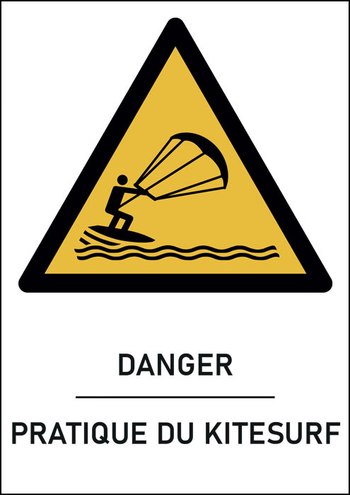 Panneau Pratique du kitesurf
