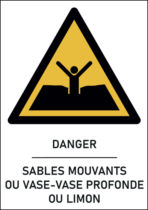 Panneau Sables-mouvants ou vase-vase profonde ou limon