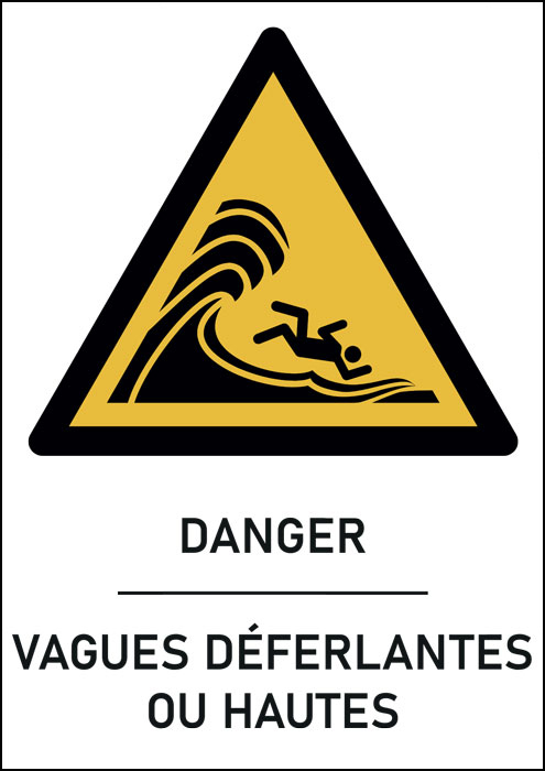 Panneau Vagues déferlantes ou hautes