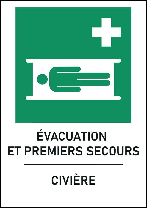 Panneau  Civière
