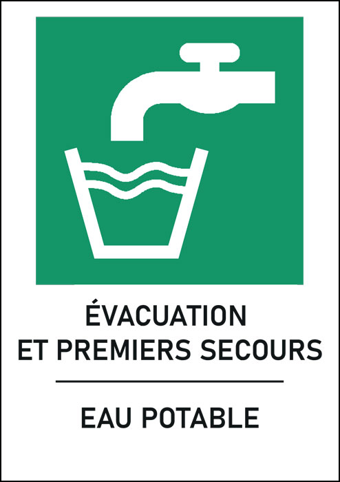 Panneau Eau potable