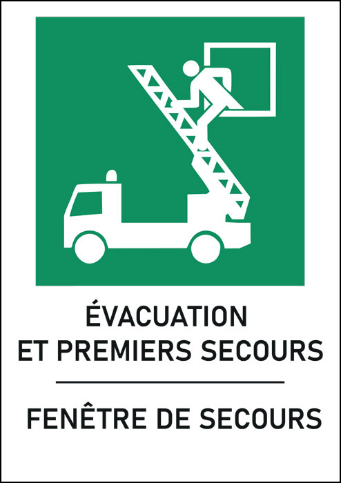 Panneau Fenêtre de secours
