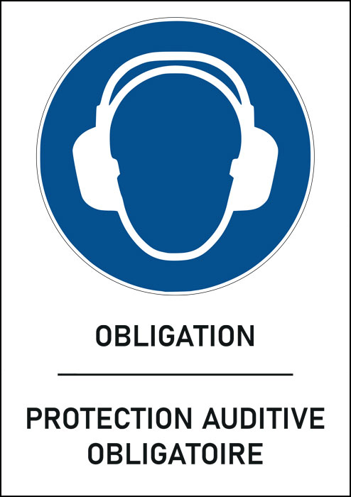 Panneau Protection auditive obligatoire