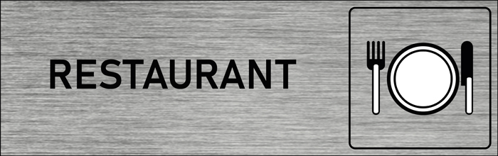 Plaque de porte Restaurant 2