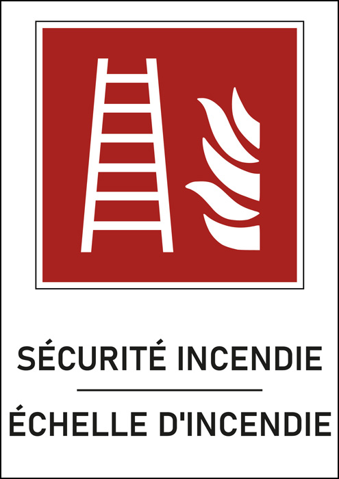 Panneau Échelle d'incendie