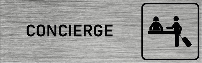Plaque de porte Concierge