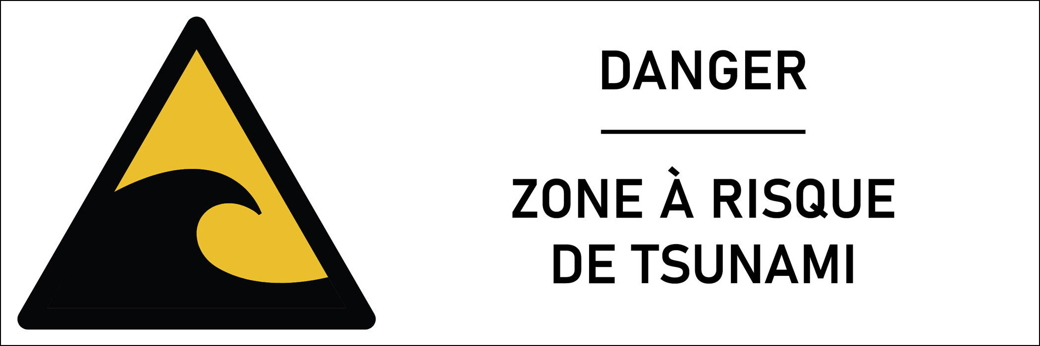 Signalétique danger courants forts