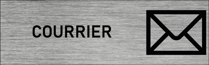 Plaque de porte Courrier