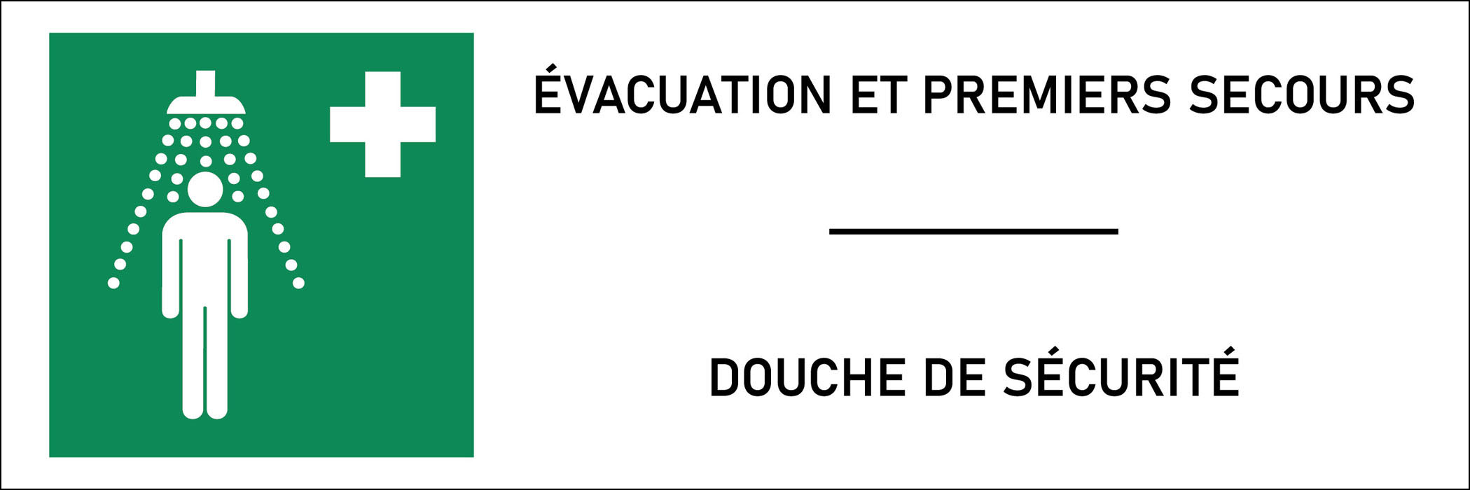 Panneau Douche de sécurité