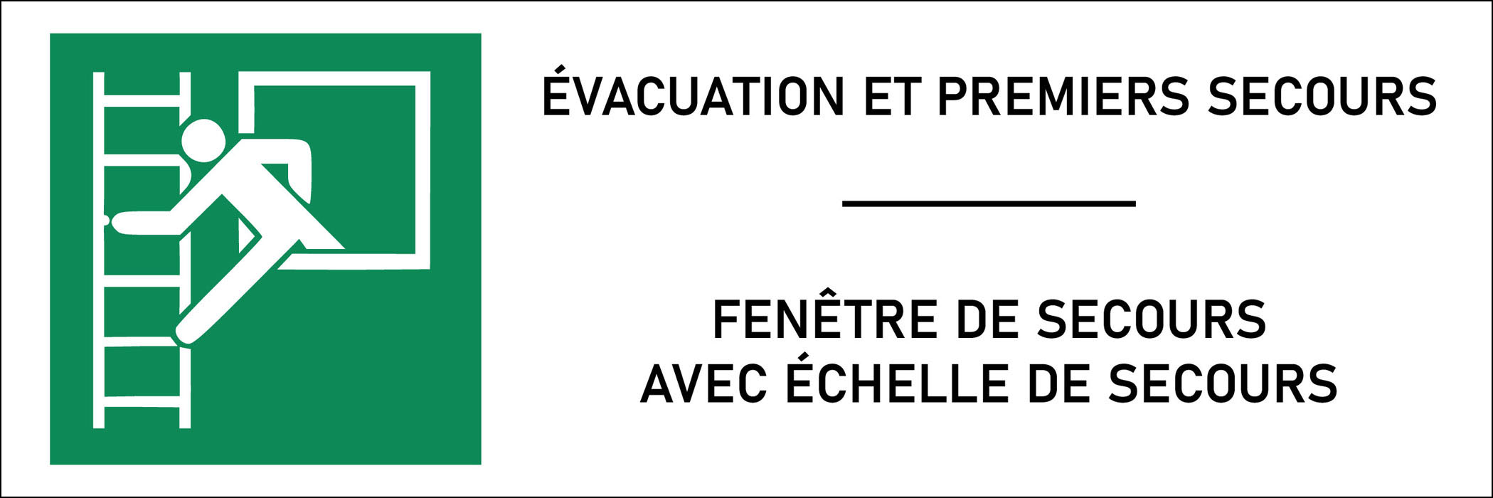 Panneau Fenêtre de secours avec échelle de secours