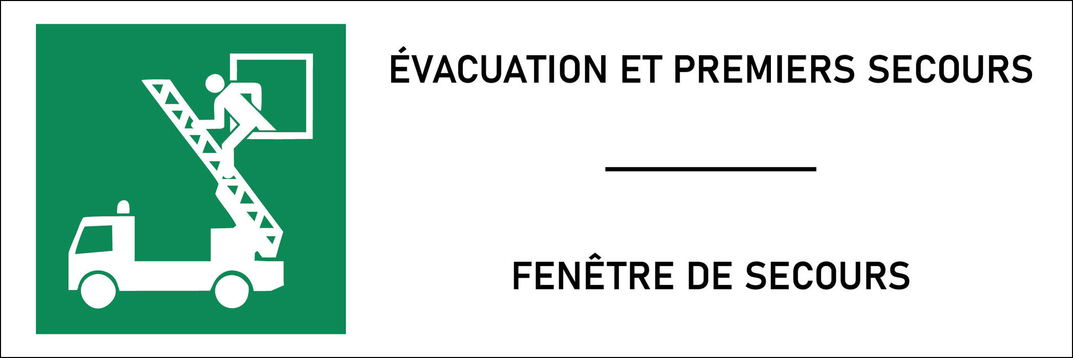 Panneau Fenêtre de secours