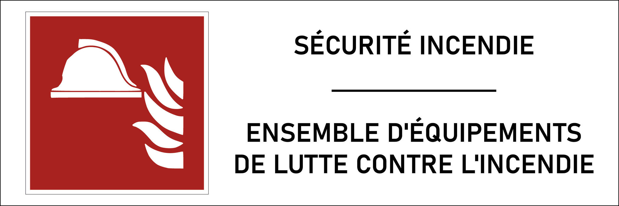Panneau Ensemble d'équipements de lutte contre l'incendie 